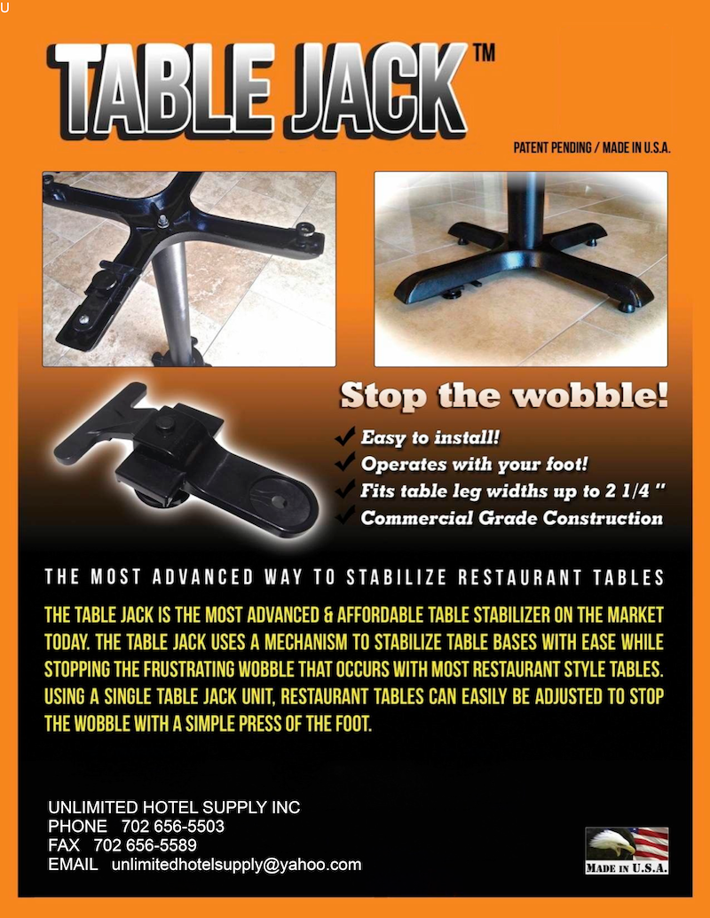 Table Jack Unlimited Hotel Supply